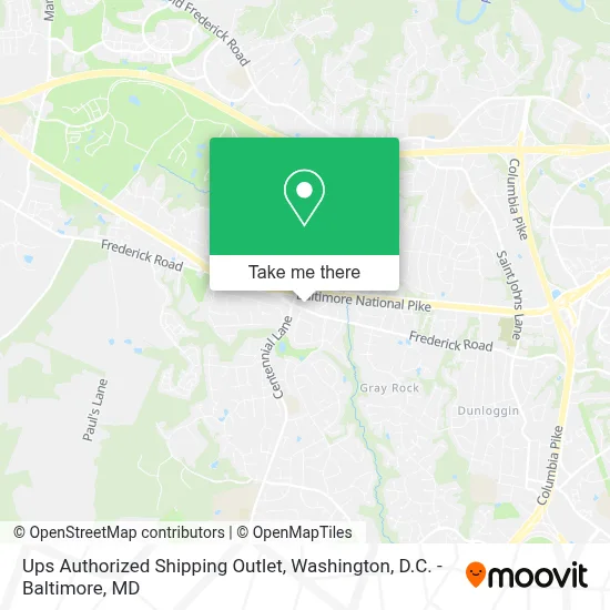 Ups Authorized Shipping Outlet map
