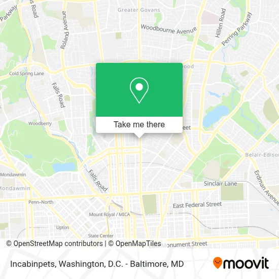 Incabinpets map