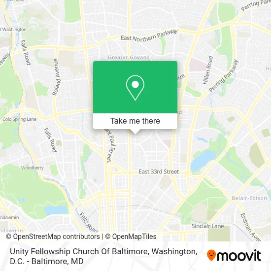 Unity Fellowship Church Of Baltimore map