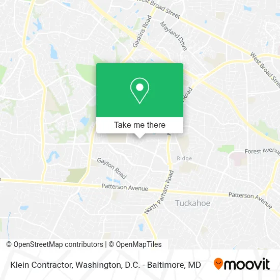 Klein Contractor map