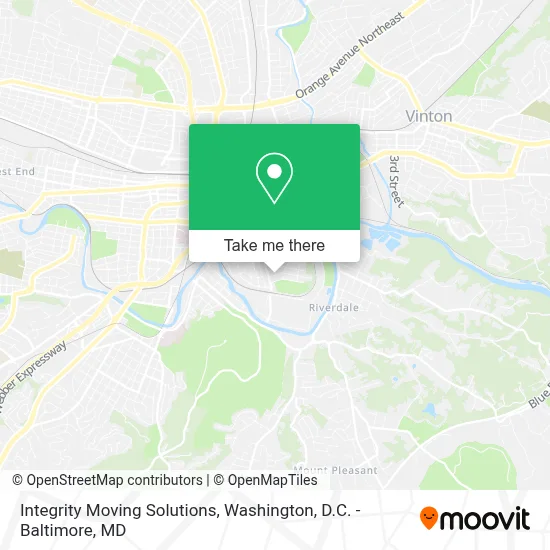 Integrity Moving Solutions map