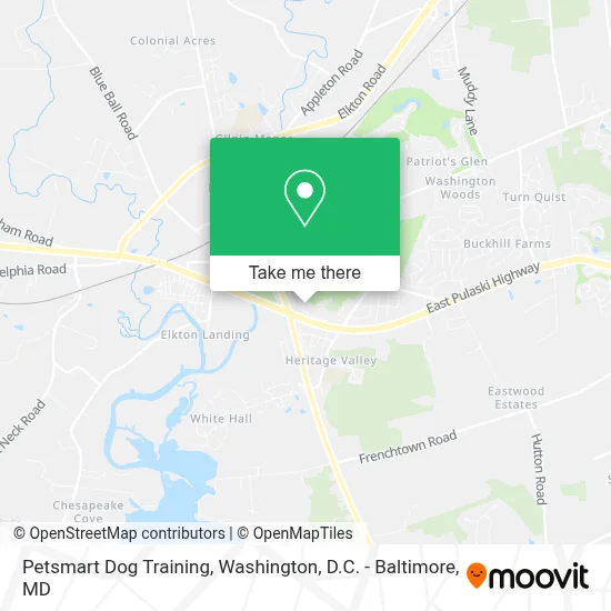 Petsmart Dog Training map