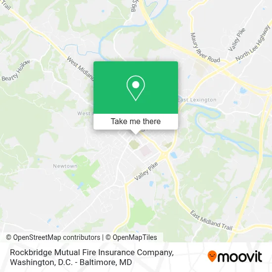 Rockbridge Mutual Fire Insurance Company map