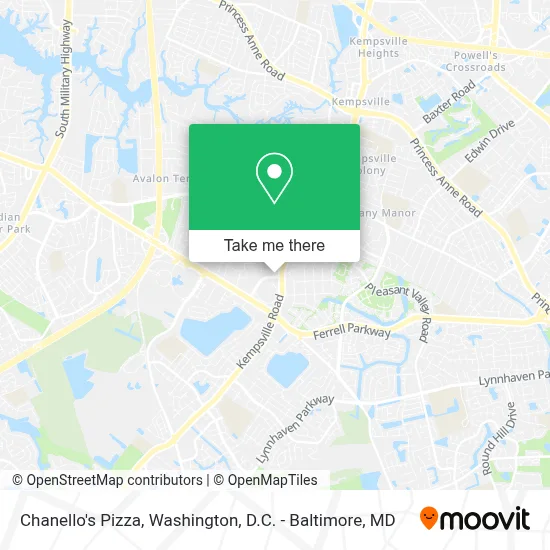 Chanello's Pizza map