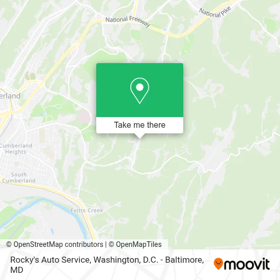 Rocky's Auto Service map