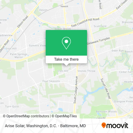 Arise Solar map