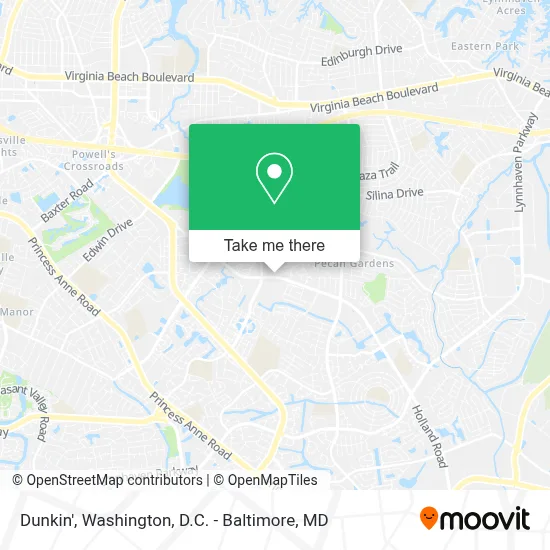 Dunkin' map