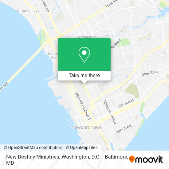 New Destiny Ministries map