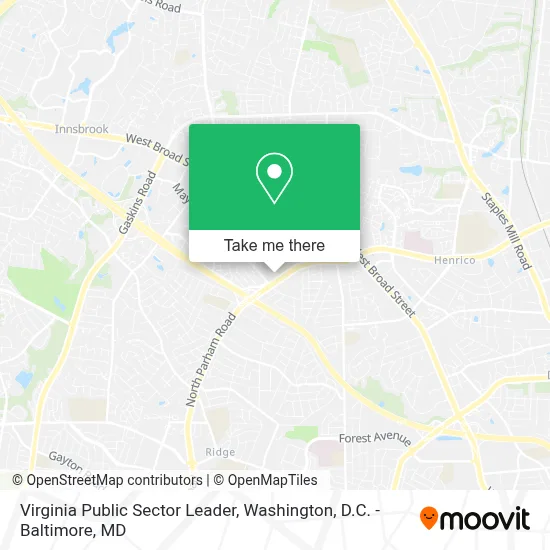 Virginia Public Sector Leader map