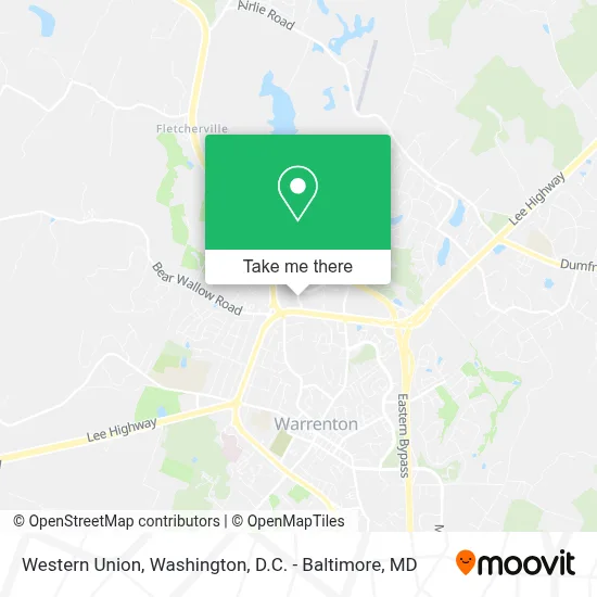 Western Union map