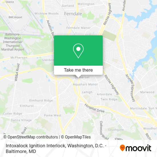 Intoxalock Ignition Interlock map