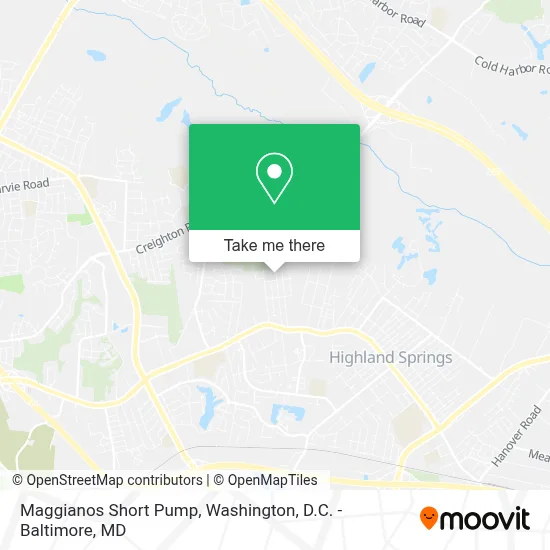 Maggianos Short Pump map