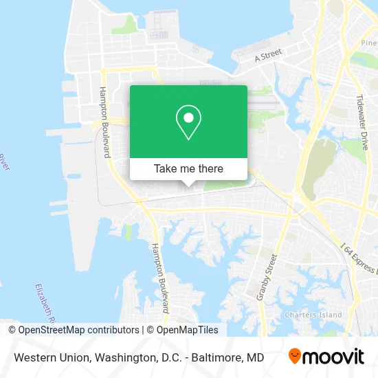Western Union map