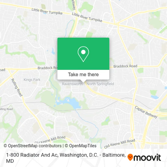 1-800 Radiator And Ac map