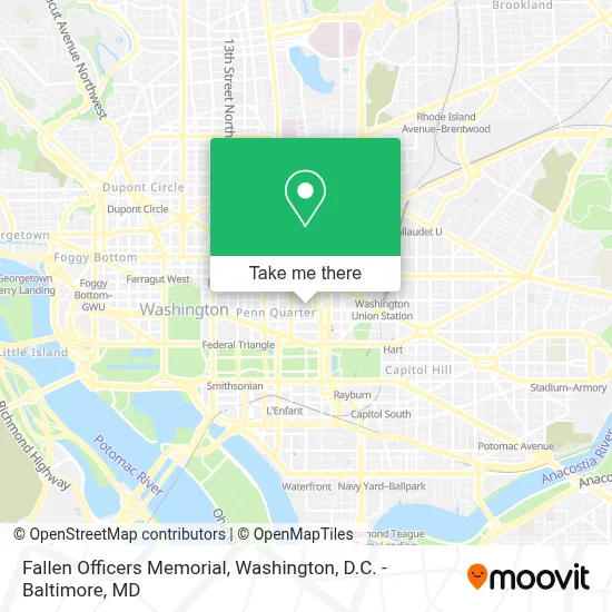 Fallen Officers Memorial map
