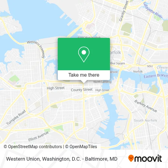 Western Union map