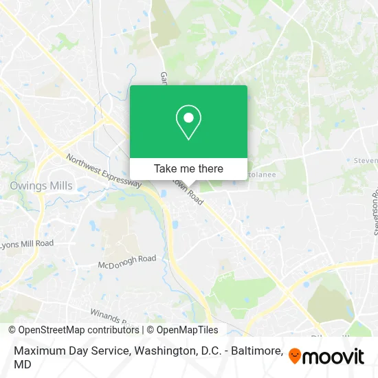 Maximum Day Service map