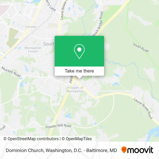 Dominion Church map