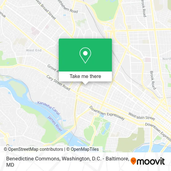 Benedictine Commons map