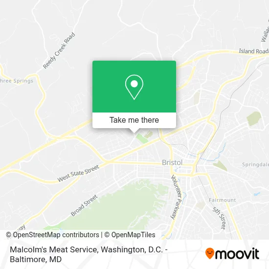 Malcolm's Meat Service map