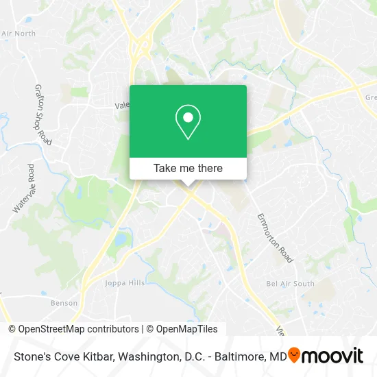 Stone's Cove Kitbar map