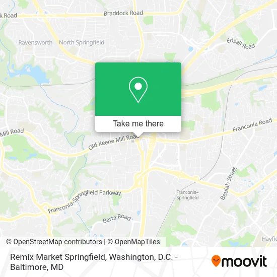Remix Market Springfield map