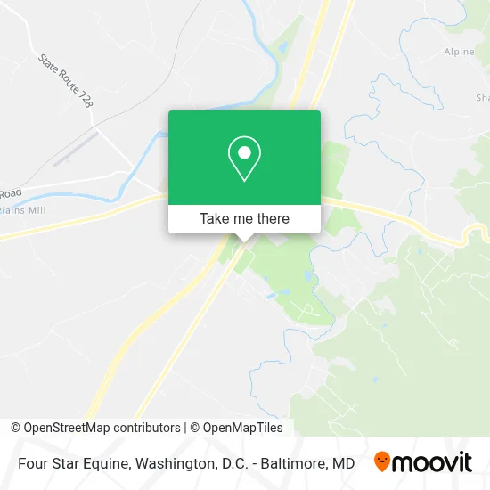 Four Star Equine map