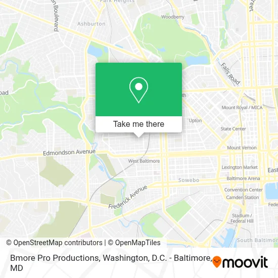 Bmore Pro Productions map