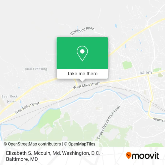 Elizabeth S. Mccuin, Md map