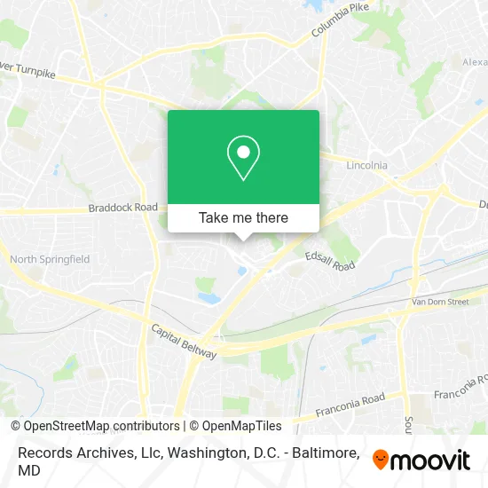 Records Archives, Llc map