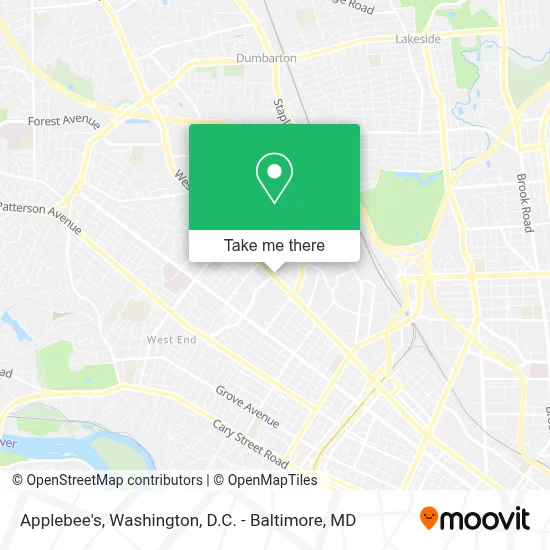 Applebee's map