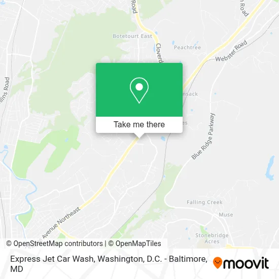 Express Jet Car Wash map