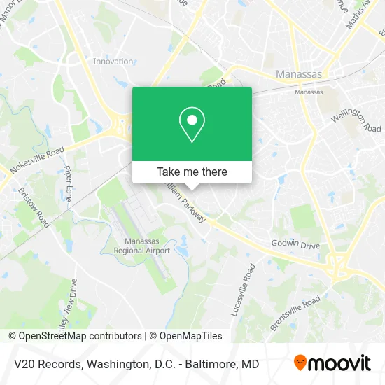 V20 Records map