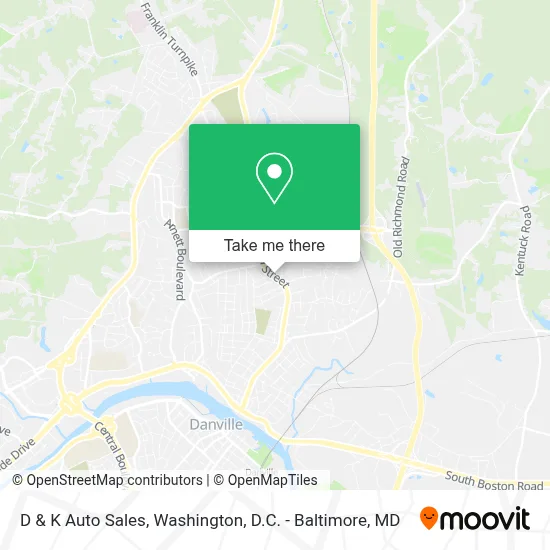 D & K Auto Sales map