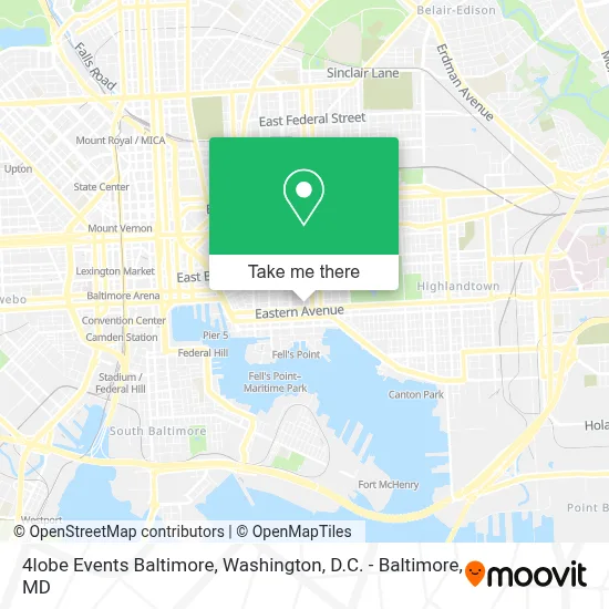 4lobe Events Baltimore map