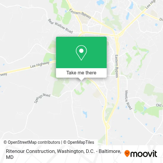 Ritenour Construction map