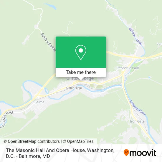 The Masonic Hall And Opera House map