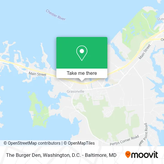 The Burger Den map