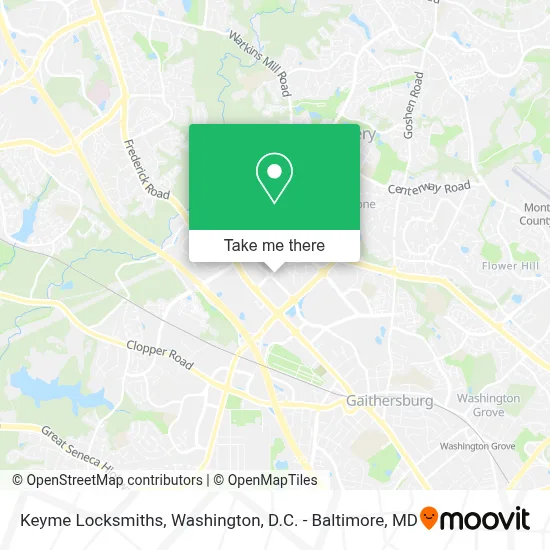 Keyme Locksmiths map