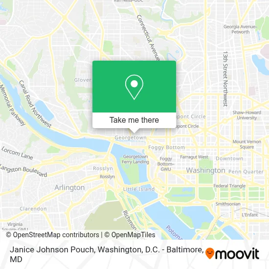 Janice Johnson Pouch map
