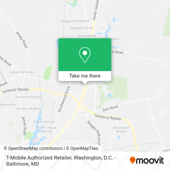 T-Mobile Authorized Retailer map