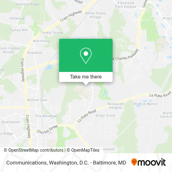 Communications map