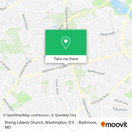 Rising Liberty Church map