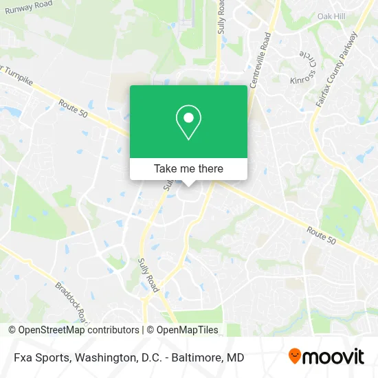 Fxa Sports map