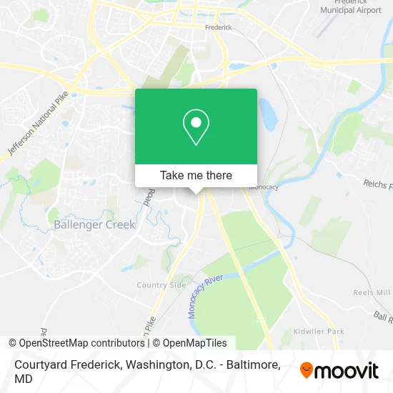Courtyard Frederick map