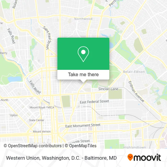 Western Union map