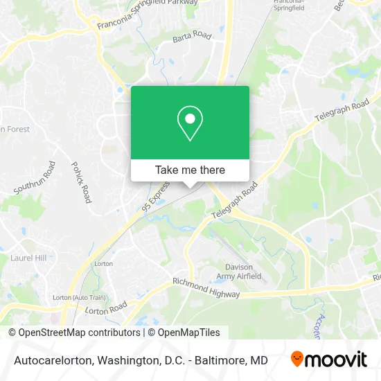 Autocarelorton map