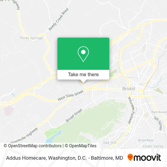 Addus Homecare map