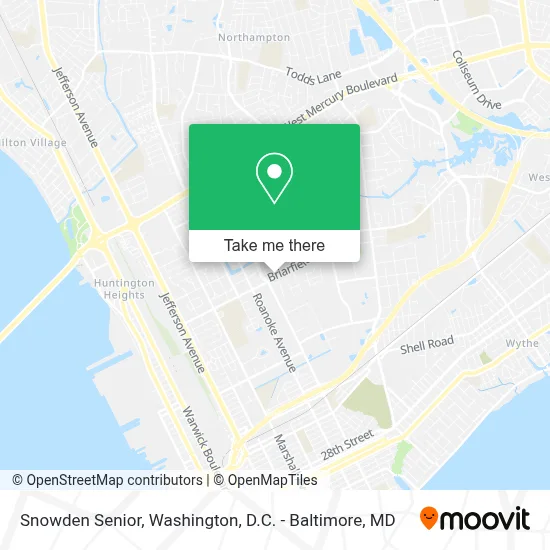 Snowden Senior map
