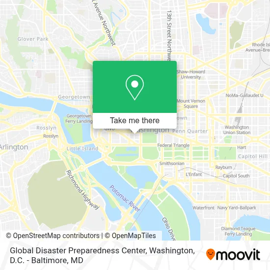 Global Disaster Preparedness Center map